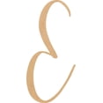 thumbnail image 1 of Unfinished Script Wood 10'' Tall Nicholia Letters Alphabet E, Paintable Craft, 1 of 3