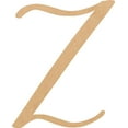 thumbnail image 1 of Unfinished Script Wood 20'' Tall Nicholia Letters Alphabet Z, Paintable Craft, 1 of 5