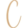 thumbnail image 1 of Unfinished Script Wood 5'' Tall Nicholia Letters Alphabet C, Paintable Craft, 1 of 3