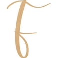 thumbnail image 1 of Unfinished Script Wood 7'' Tall Nicholia Letters Alphabet F, Paintable Craft, 1 of 3