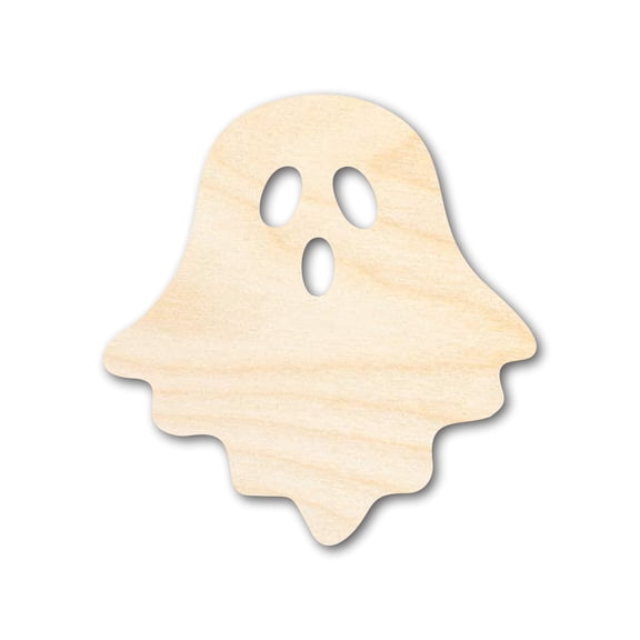 Unfinished Sheet Ghost Shape | Halloween Craft Cutout 24" / 3/4"