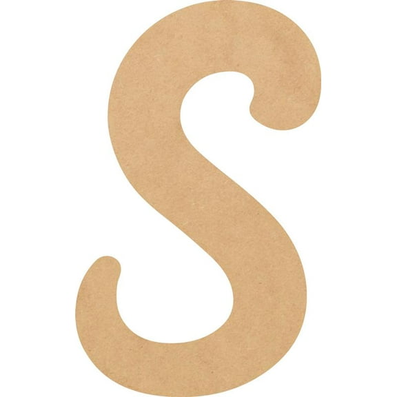 Unfinished Small Wood 10'' Tall Muthike Letters DIY S, Paintable Craft