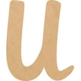 thumbnail image 1 of Unfinished Small Wood 10'' Tall Muthike Letters DIY U, Paintable Craft, 1 of 3