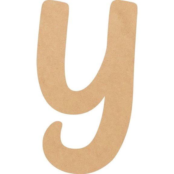 Unfinished Small Wood 2'' Tall Muthike Letters DIY Y, Paintable Craft