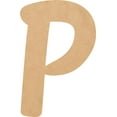 thumbnail image 1 of Unfinished Small Wood 3'' Tall Muthike Letters DIY P, Paintable Craft, 1 of 3