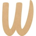 thumbnail image 1 of Unfinished Small Wood 4'' Tall Muthike Letters DIY W, Paintable Craft, 1 of 3