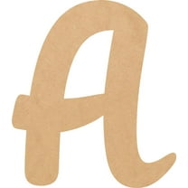 Unfinished Small Wood 6'' Tall Muthike Letters DIY A, Paintable Craft
