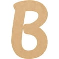 thumbnail image 1 of Unfinished Small Wood 7'' Tall Muthike Letters DIY B, Paintable Craft, 1 of 3