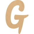 thumbnail image 1 of Unfinished Small Wood 8'' Tall Muthike Letters DIY G, Paintable Craft, 1 of 3