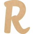 thumbnail image 1 of Unfinished Small Wood 8'' Tall Muthike Letters DIY R, Paintable Craft, 1 of 8