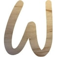 thumbnail image 1 of Unfinished Small Wood Letter W, Paintable 2'' Tall Alphabet A-Z, Wall Hanging Shape, 1 of 3