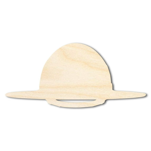 Unfinished State Trooper Hat Shape | DIY Craft Cutout 30" / 1/4"
