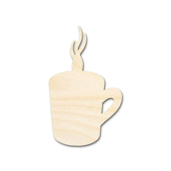 Unfinished Steamy Mug Shape | Craft Cutout | up to 46" DIY 16" / 1/8"
