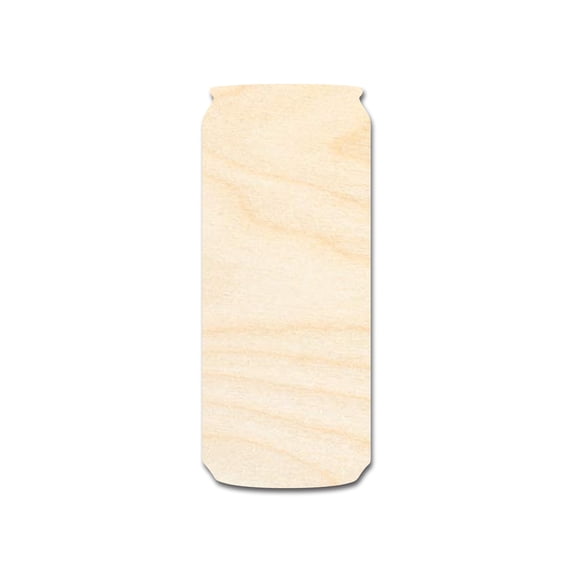 Unfinished Tall Can Shape | DIY Craft Cutout 14" / 3/4"