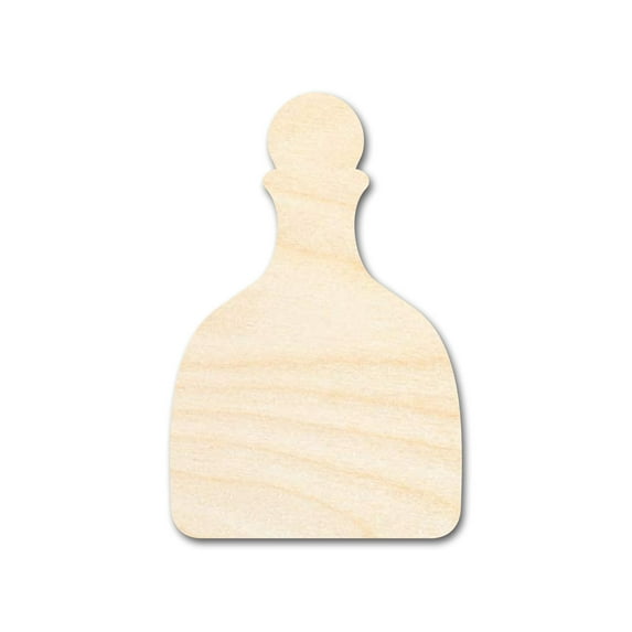 Unfinished Tequila Bottle Shape | DIY Craft Cutout 3" / 1/4"