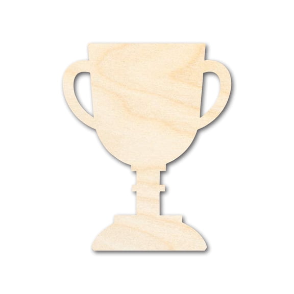 Unfinished Trophy Shape | DIY Craft Cutout 8" / 1/4"