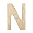 thumbnail image 1 of Unfinished Unpainted Wooden Letter N (6 Inches), 1 of 2