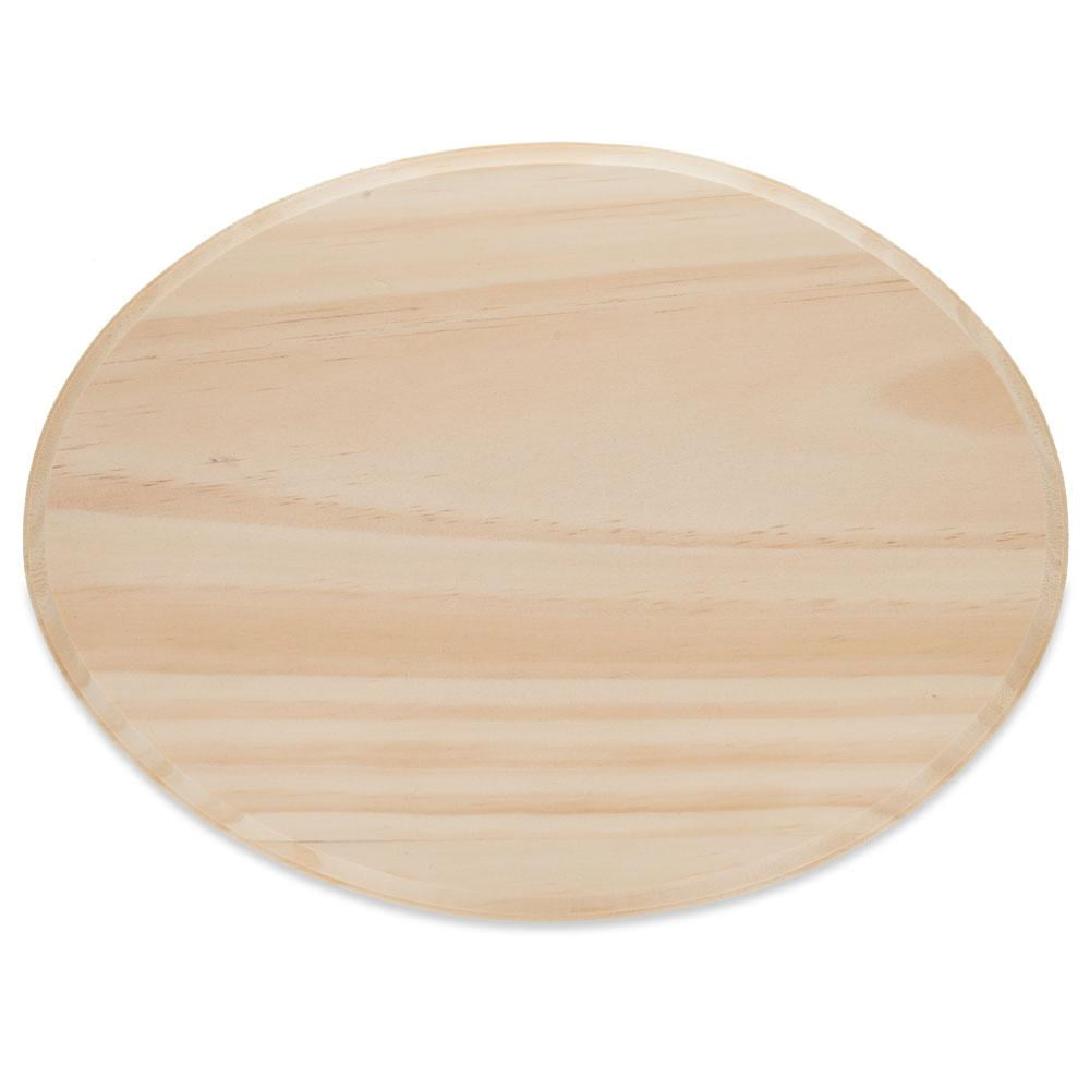 Unfinished Unpainted Wooden Oval Shape Cutout DIY Craft 12 Inches