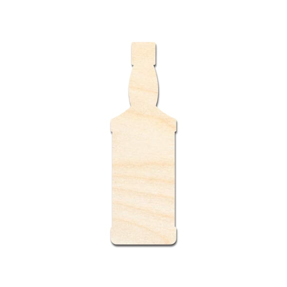 Unfinished Whisky Bottle Shape | DIY Craft Cutout 16" / 1/8"