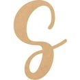 thumbnail image 1 of Unfinished Wood 16'' Casking Cream Letter S, Craft Wall Hanging, 1 of 5