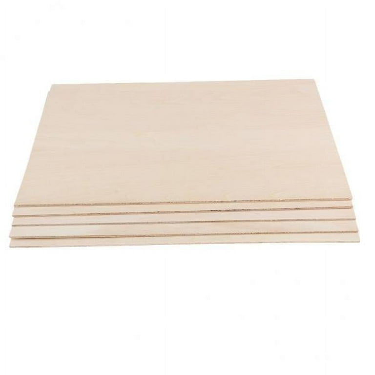 Topekada 5 Pack Basswood Sheets 1/8 x 8 x 12 Inch Plywood Board
