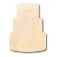 thumbnail image 1 of Unfinished Wood 3 Tier Cake Silhouette - Craft- up to 46" DIY 24" / 1/2", 1 of 3