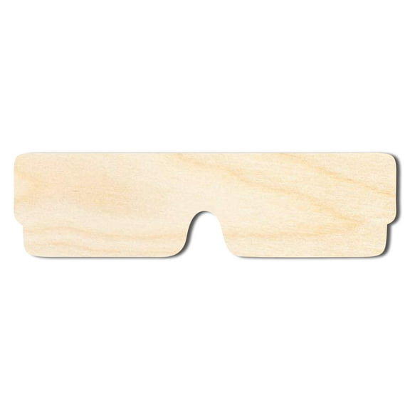Unfinished Wood 3D Glasses Shape 10" / 1/8"