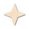 thumbnail image 1 of Unfinished Wood 4 Point Star Silhouette - Craft- up to 46" DIY 24" / 1/2", 1 of 3