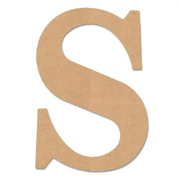 Unfinished Wood 5" Classic Font Letter S