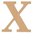 thumbnail image 1 of Unfinished Wood 5" Classic Font Letter X, 1 of 9