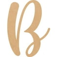 thumbnail image 1 of Unfinished Wood 8'' Casking Cream Letter B, Craft Wall Hanging, 1 of 8