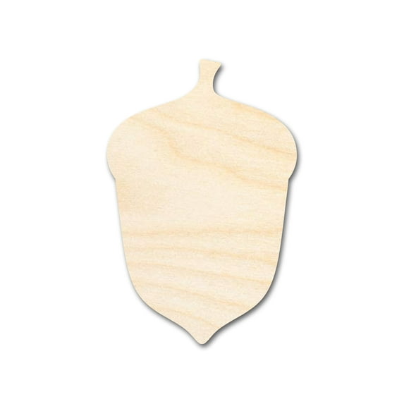 Unfinished Wood Acorn Shape 12" / 1"