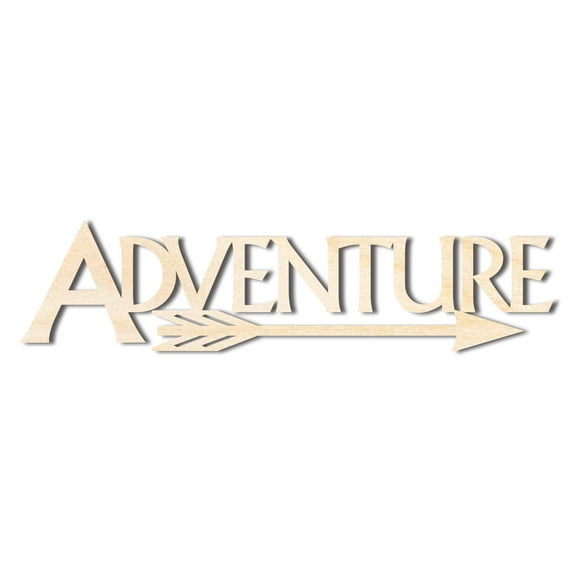 Unfinished Wood Adventure Shape - Word Craft - up to 46" 16" / 1"
