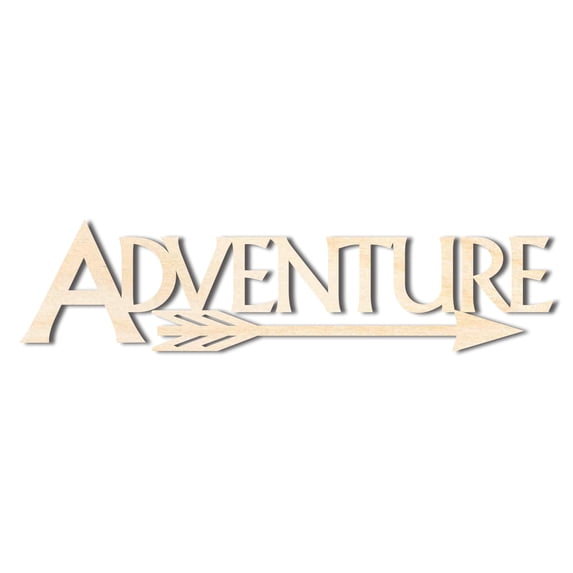 Unfinished Wood Adventure Shape - Word Craft - up to 46" 24" / 1/2"