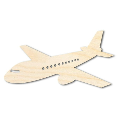 Unfinished Wood Air Plane Shape | DIY Craft Cutout 46" / 1/2"