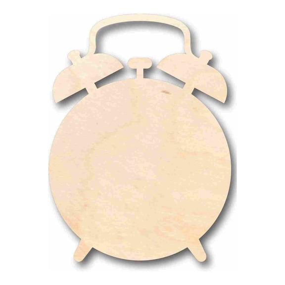 Unfinished Wood Alarm Clock Silhouette - Craft- up to 24" DIY 42" / 3/4"