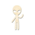 thumbnail image 1 of Unfinished Wood Alien Greetings Shape - Craft - up to 46" 46" / 1", 1 of 5