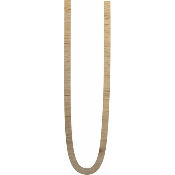 Unfinished Wood Alphabet Letter U, Blonde 6'' Tall Wood Material Letter