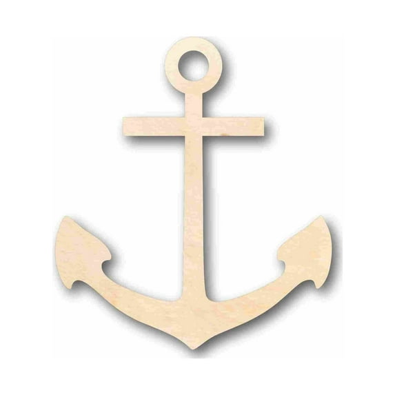 Unfinished Wood Anchor Silhouette - Craft- up to 46" DIY 24" / 1/2"