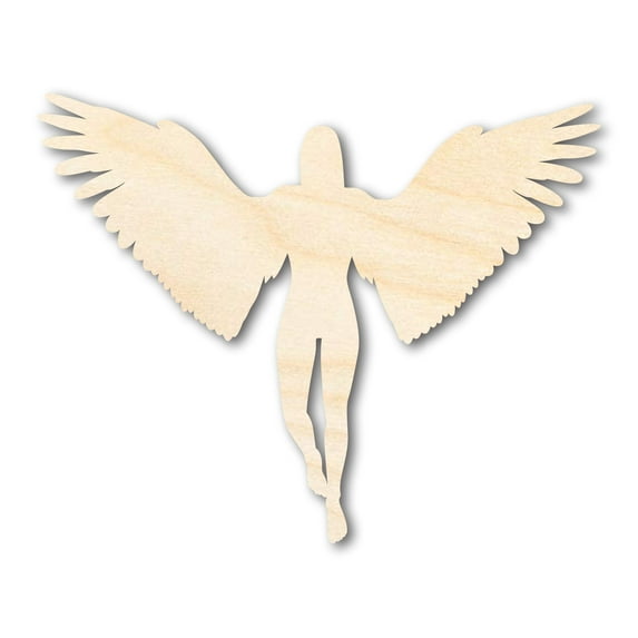 Unfinished Wood Angel Shape | Craft Cutout 24" / 1/8"