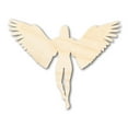 thumbnail image 1 of Unfinished Wood Angel Shape | Craft Cutout 6" / 1/8", 1 of 4