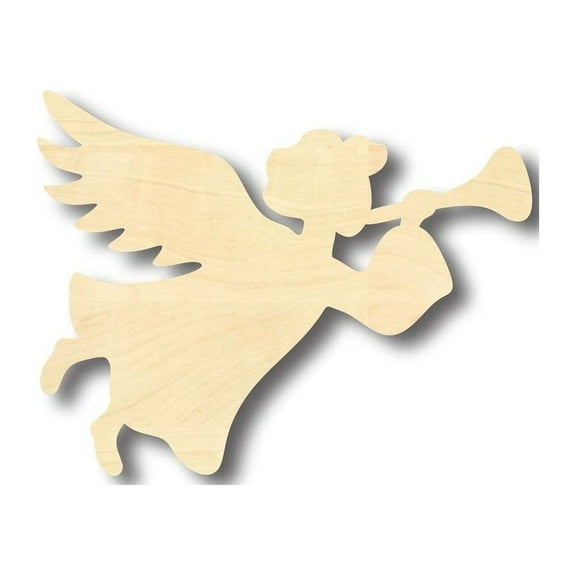 Unfinished Wood Angel Shape - Heaven - Christmas - Craft - up to 46" DIY 3" / 1/2"