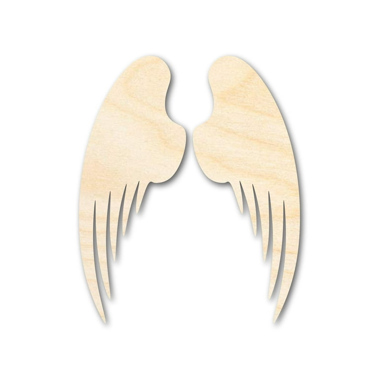 Unfinished Wood Angel Wings | 2 Wings | DIY Angel Craft | Up to 36 8 /  1/4