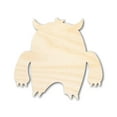 thumbnail image 1 of Unfinished Wood Angry Monster Shape | DIY Craft Cutout 18" / 1/8", 1 of 3