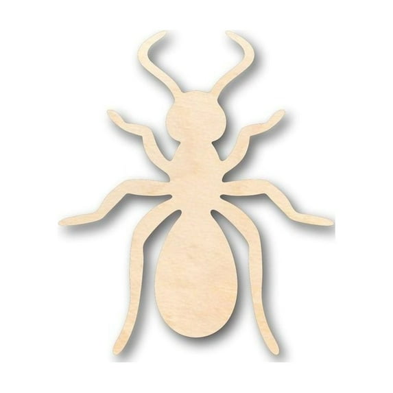 Unfinished Wood Ant Shape - Insect - Animal - Wildlife - Craft - up to 46" DIY 10" / 1/4"