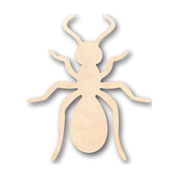 Unfinished Wood Ant Shape - Insect - Animal - Wildlife - Craft - up to 46" DIY 6" / 1/2"