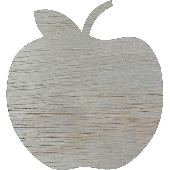 Unfinished Wood Apple Shape, 4'' Blank Craft DIY