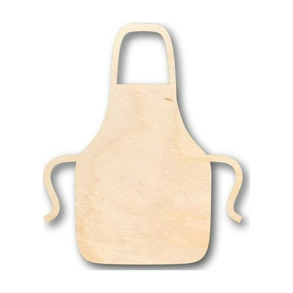 Unfinished Wood Apron Shape - Craft - up to 46" DIY 10" / 3/4"