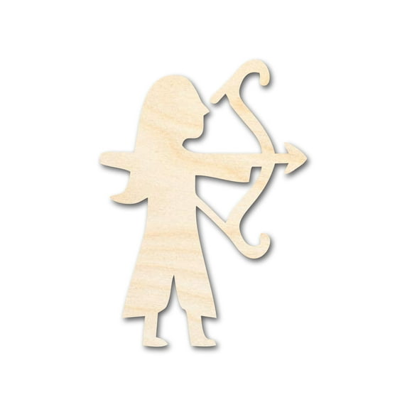 Unfinished Wood Archer Shape - Craft - up to 46" 18" / 3/4"