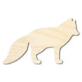 thumbnail image 1 of Unfinished Wood Arctic Fox Shape 16" / 1", 1 of 4